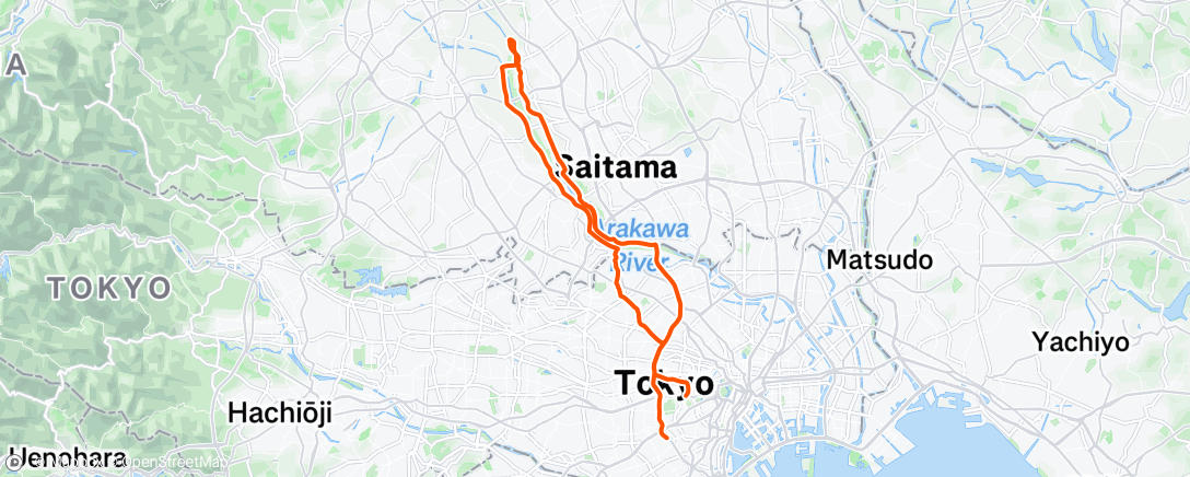 アクティビティ「朝のライド」の地図