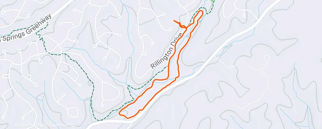 Map of the activity, Morning Walk