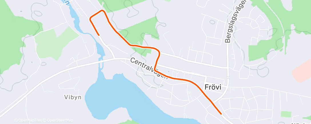 Map of the activity, Lunch Run