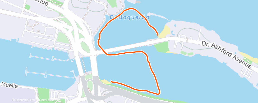 Mapa da atividade, Morning Swim