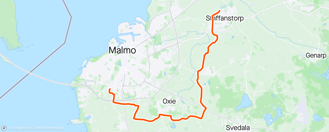Map of the activity, (Omväg) Till Starten