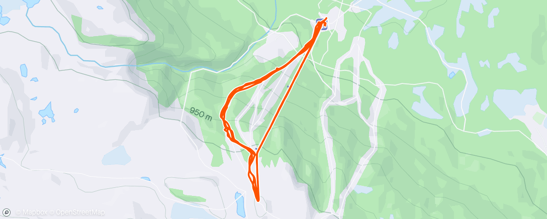 Map of the activity, Raudalen med Aksel