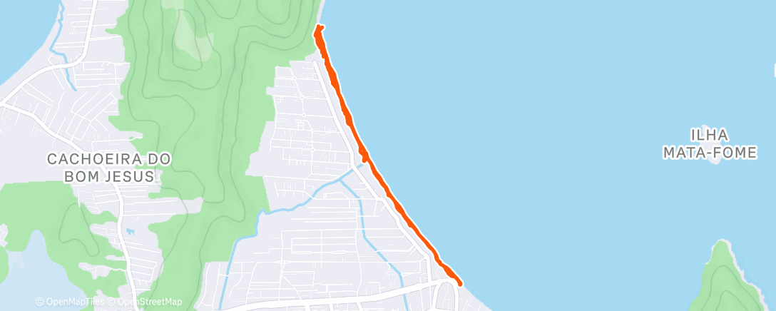 Map of the activity, Morning Run