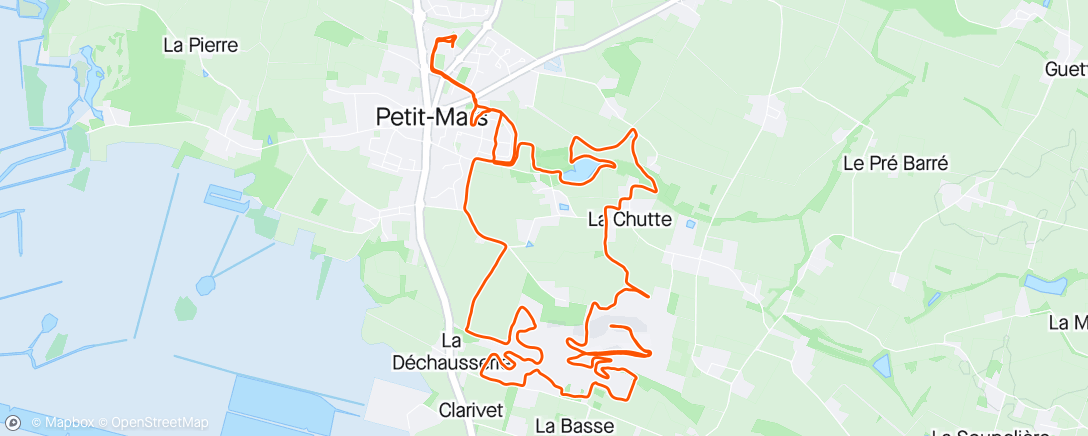 Map of the activity, Trail de la Carrière à Petit Mars