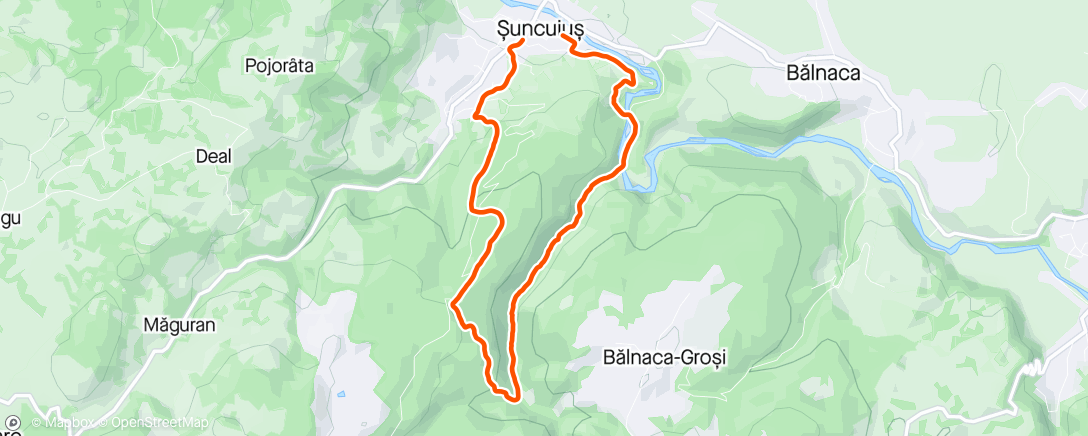 Map of the activity, Primavera Trail