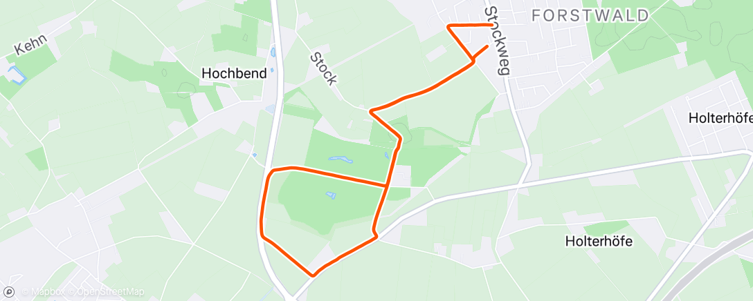 Map of the activity, Frosty 🥶 ❄ Jog with Andy