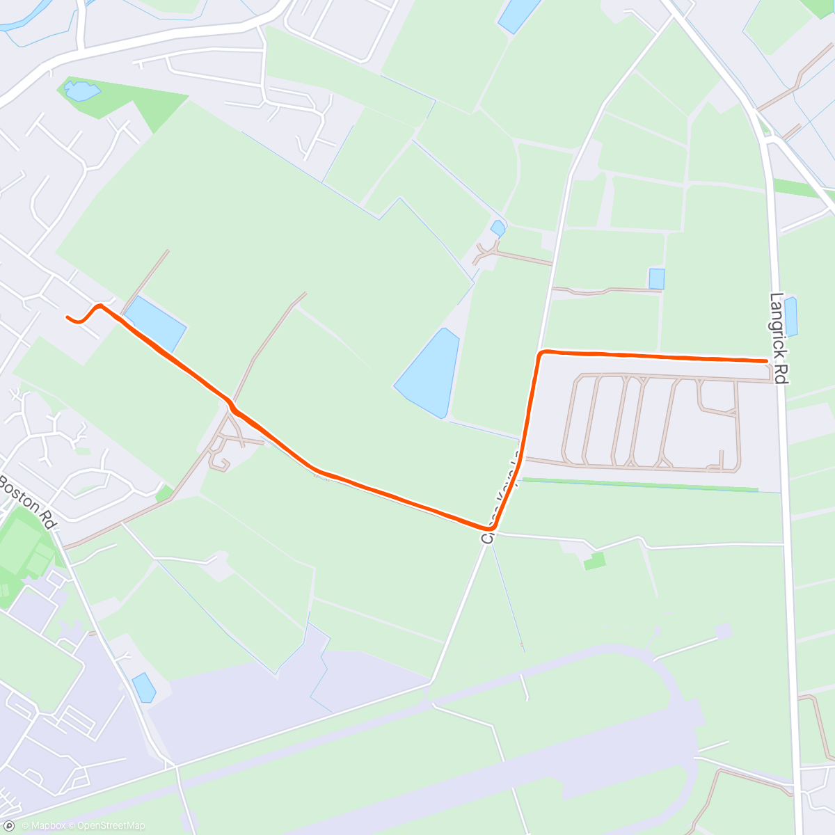 Map of the activity, Baby Buggy Run.