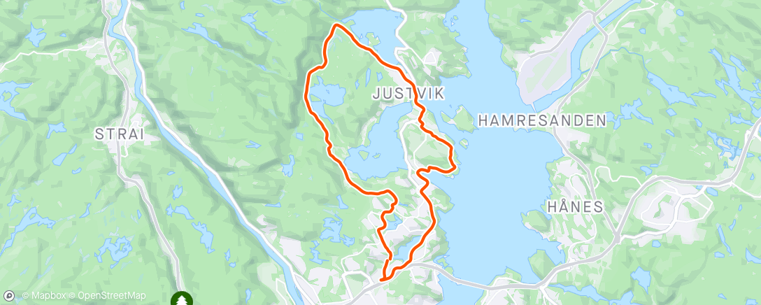 Map of the activity, Rundt Grostølrunden før 🌮