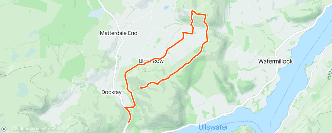 Map of the activity, Wainwrights 15-16 gowbarrow & little mell fell
