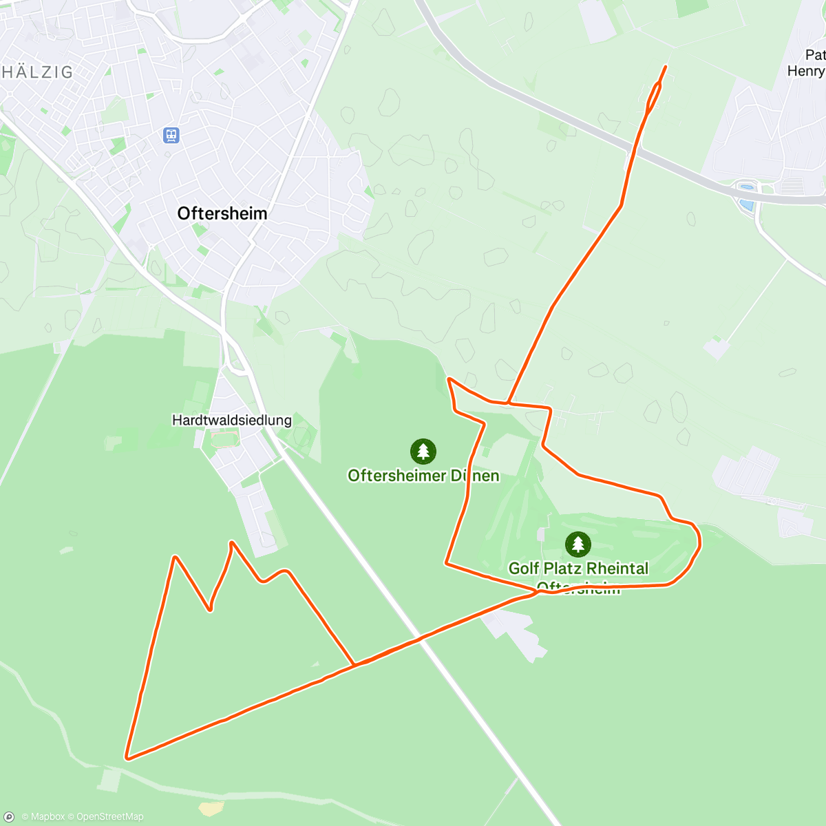 Map of the activity, GA 1:50h
