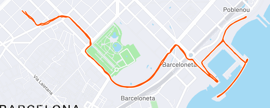 Map of the activity, P'tite plage