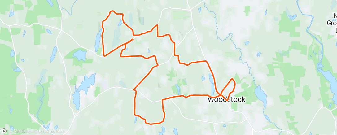Map of the activity, Gravel route from home with ND.