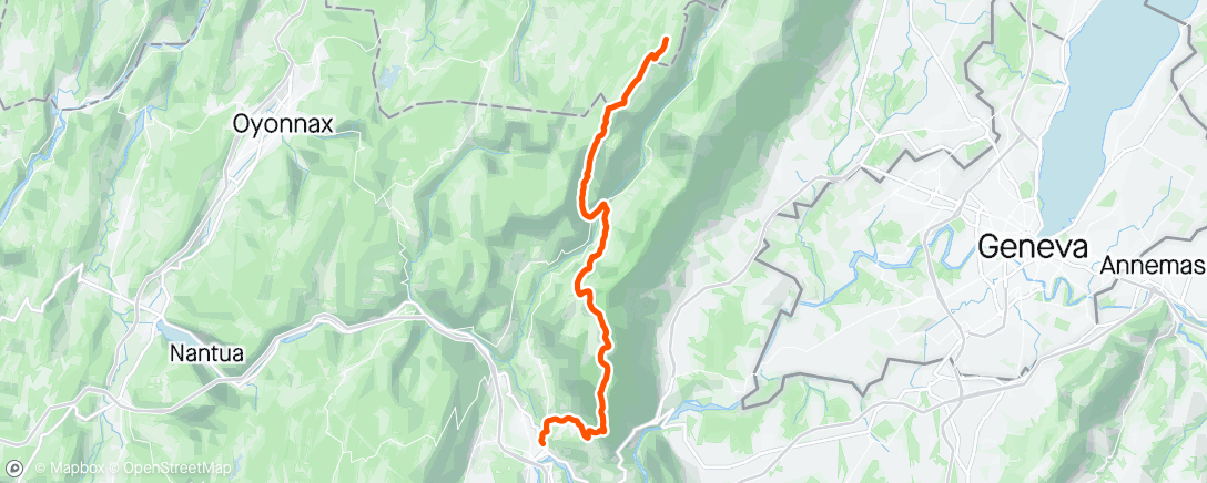 「Traversée du Jura 3/3」活動的地圖