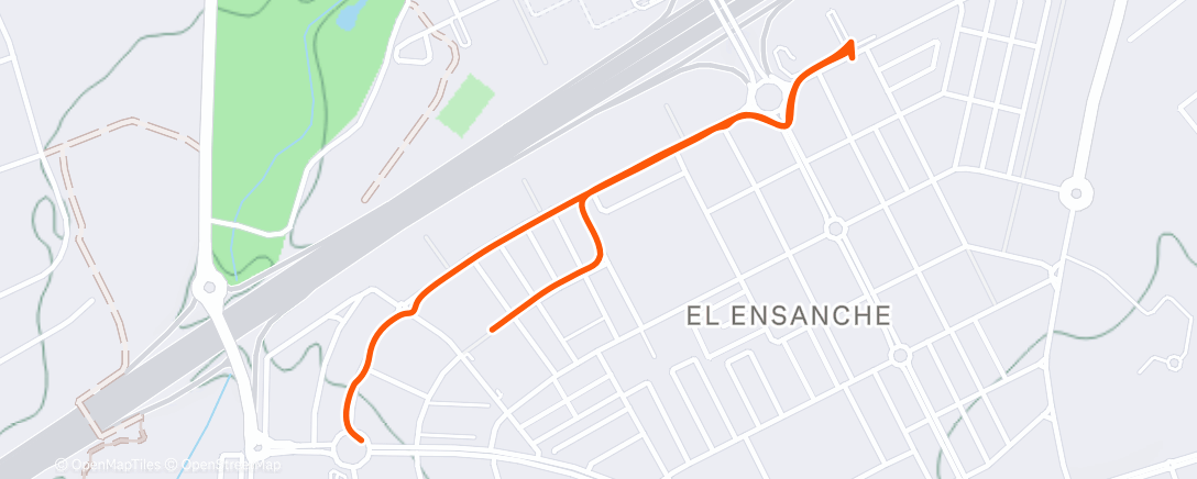 Map of the activity, Caminata de mañana