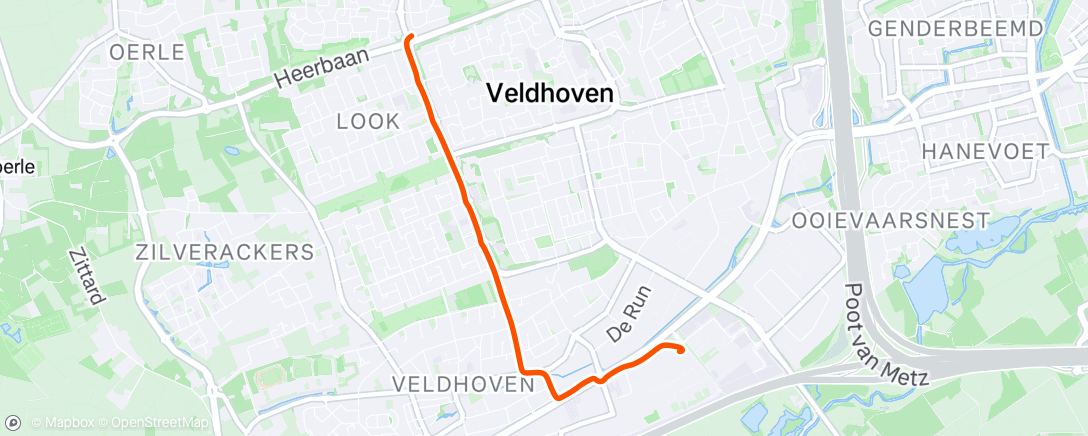 Map of the activity, Morning Ride