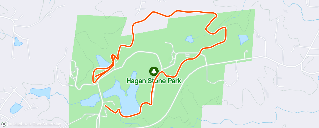 Map of the activity, Hagan Stone course preview