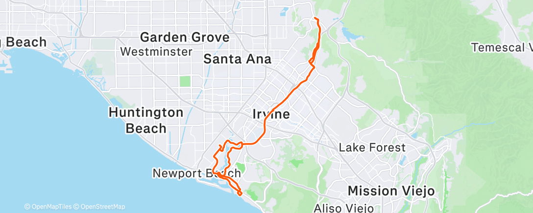 Map of the activity, Tustin