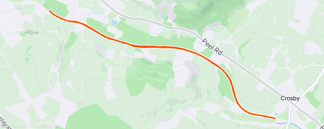Map of the activity, Morning Run