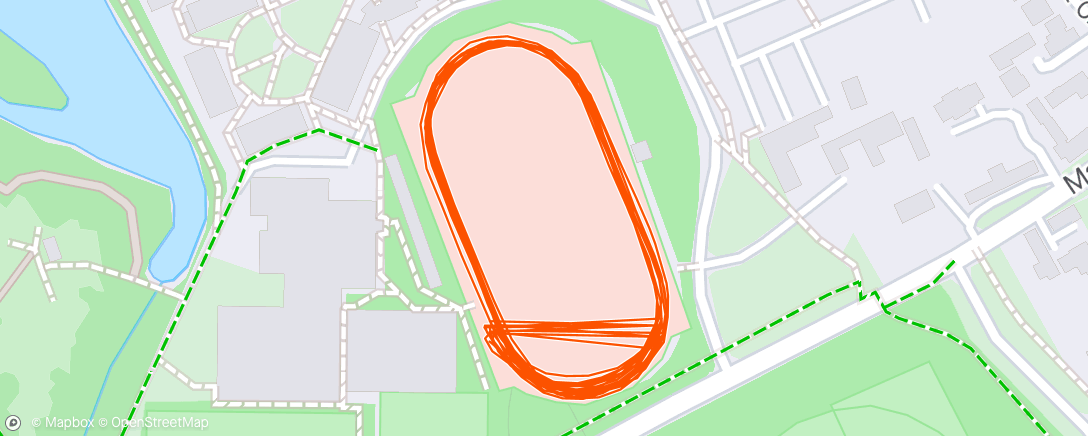 Map of the activity, YKH Track Sesh