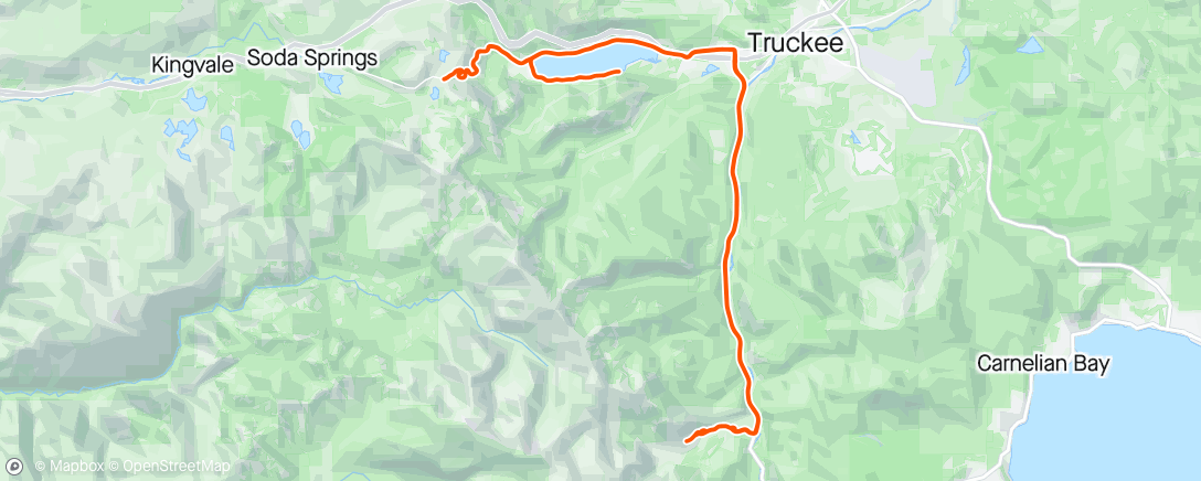 Map of the activity, Donner Loop