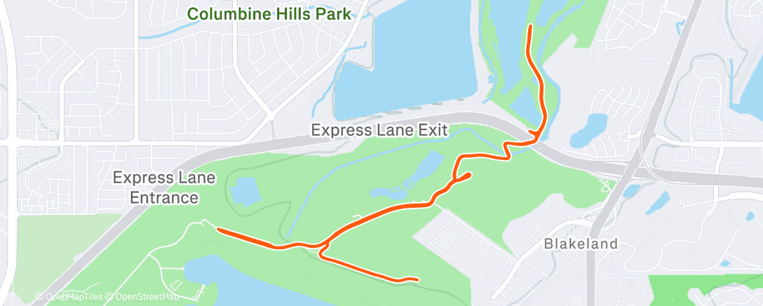 Map of the activity, Fun little workout