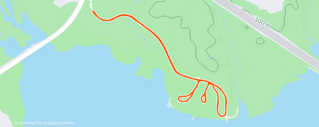 Map of the activity, Morning Run