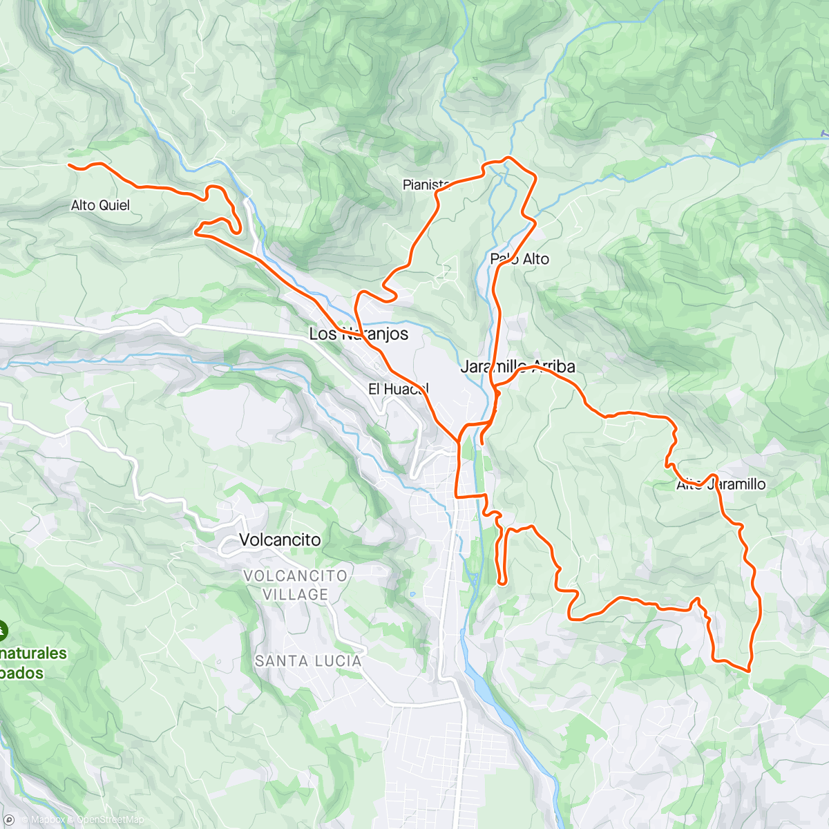 Map of the activity, Steep and Wet 🇵🇦