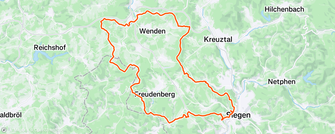 Map of the activity, Fahrt am Nachmittag
