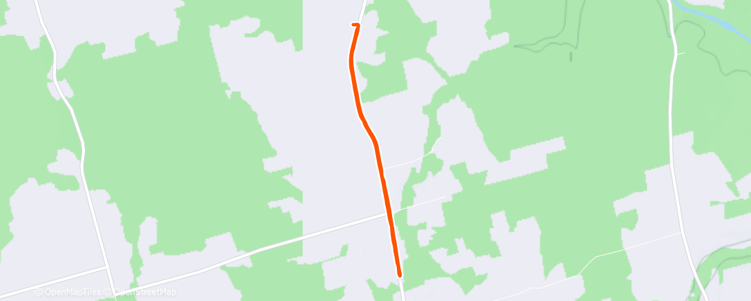 Map of the activity, Morning Run