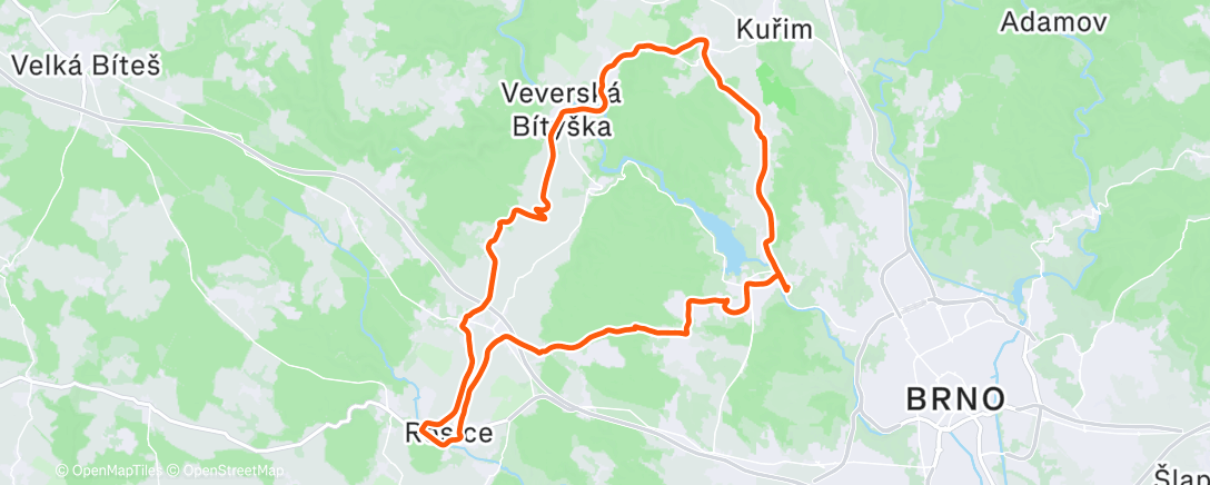 Карта физической активности (Lunch Ride)