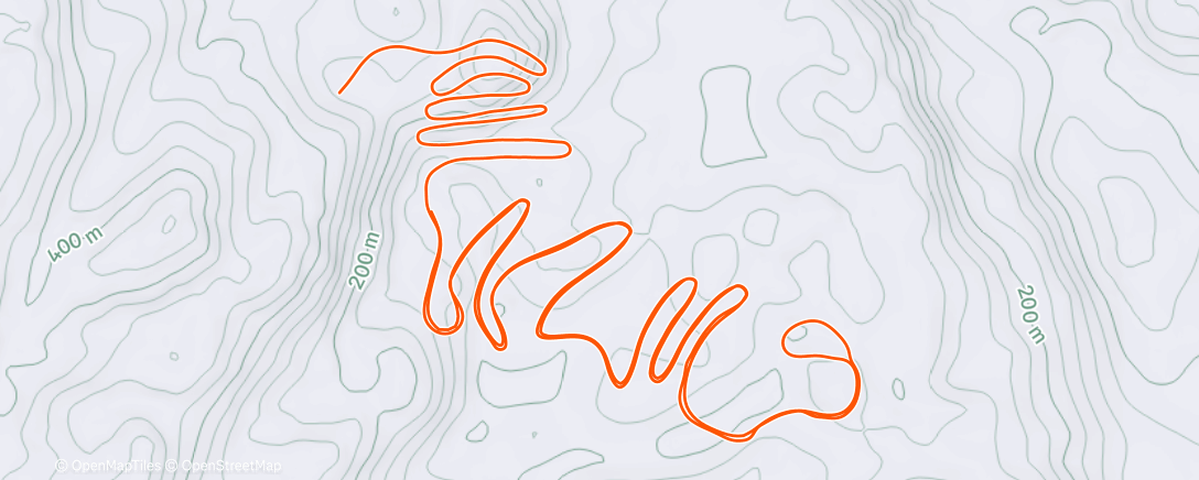 Map of the activity, TrainingPeaks Virtual - Upper Climb