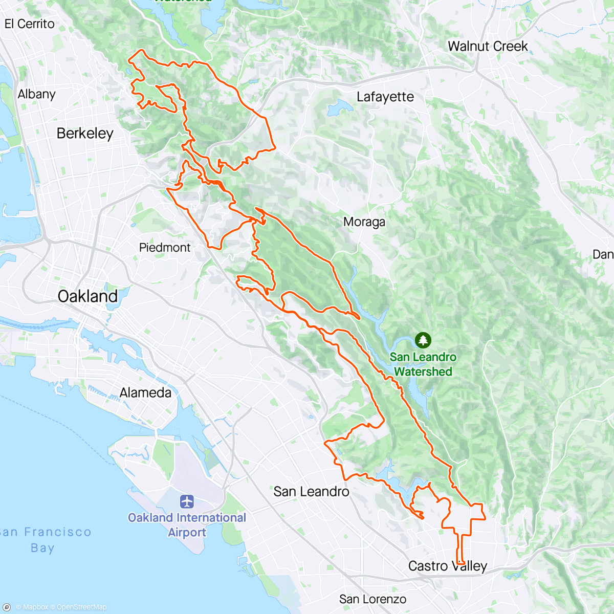 Map of the activity, East Bay All Day