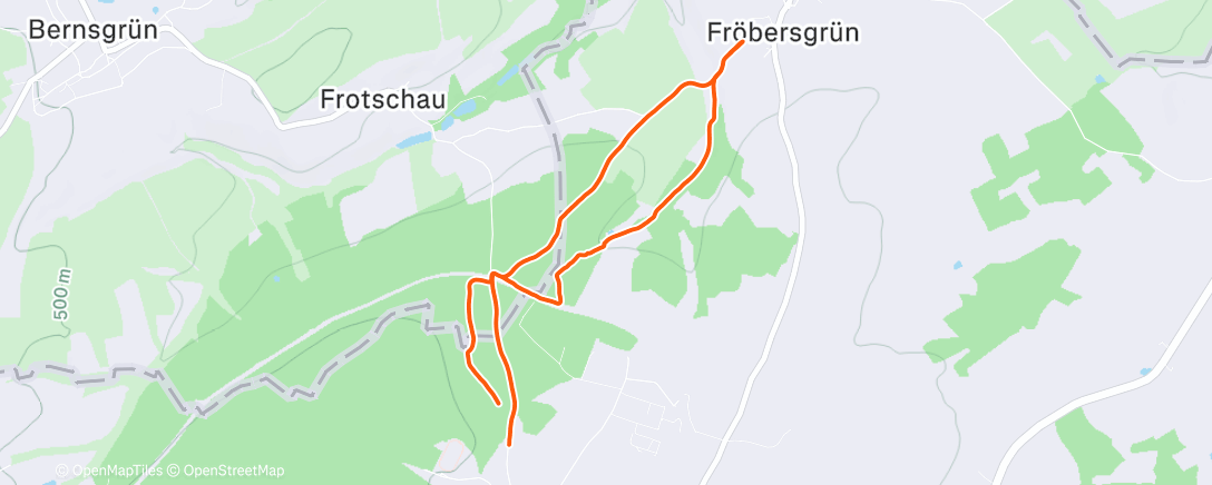 Map of the activity, Mittagspaziergang