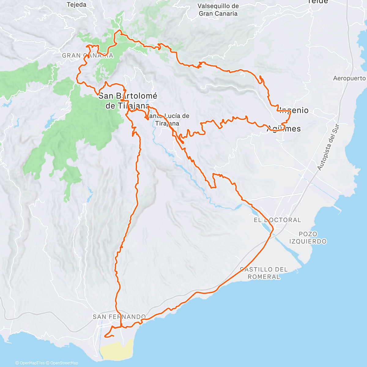 Map of the activity, Grande Canaria - 🌞🌞🌞