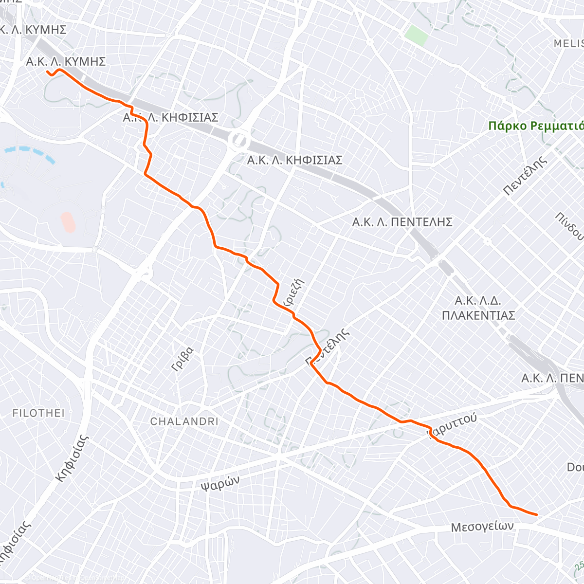 Map of the activity, Run to work challenge