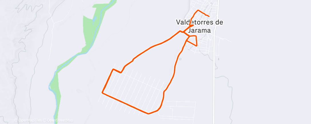 Mapa de la actividad (Carrera por la mañana)