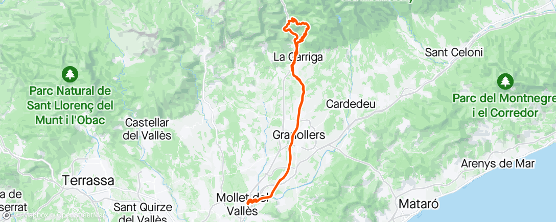 Map of the activity, GRVL Sant Cristòfol