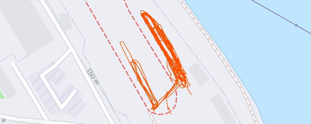 Карта физической активности (Северный лыжный заезд (утро))