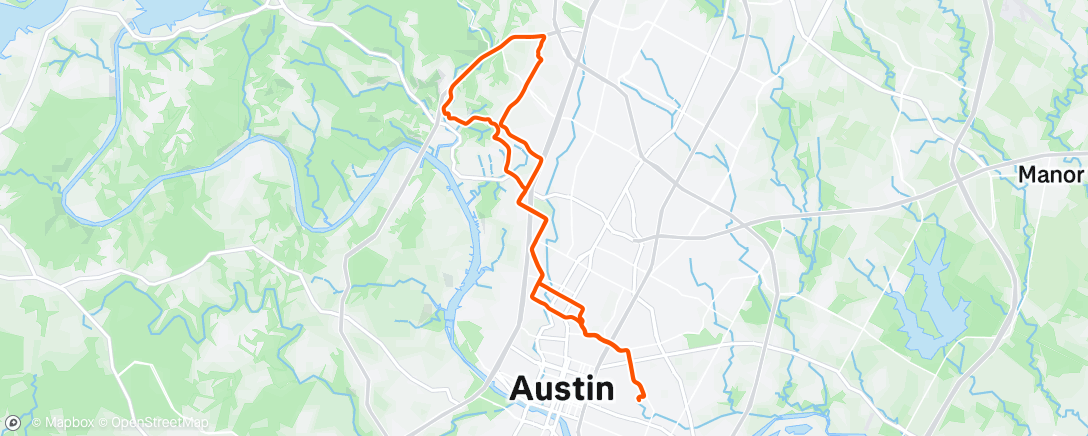 Map of the activity, Afternoon Ride