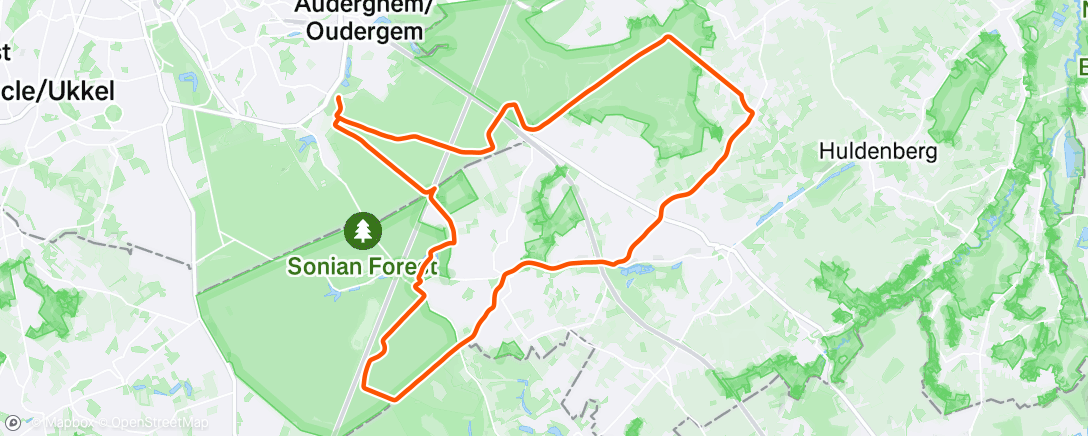 Map of the activity, Morning Ride