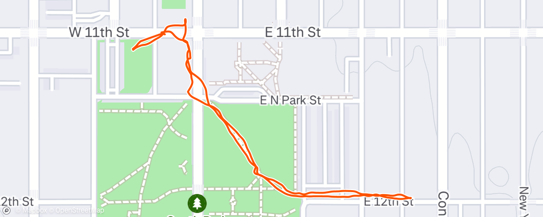 Map of the activity, Afternoon Hike