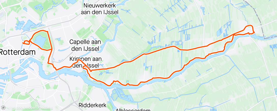 Map of the activity, Rondje Schoonhoven 😏