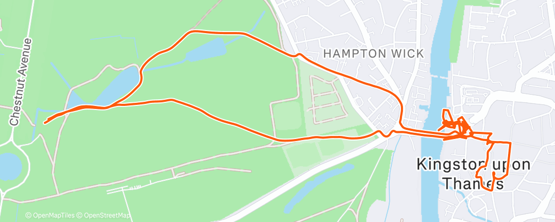 Map of the activity, Lunch Hike