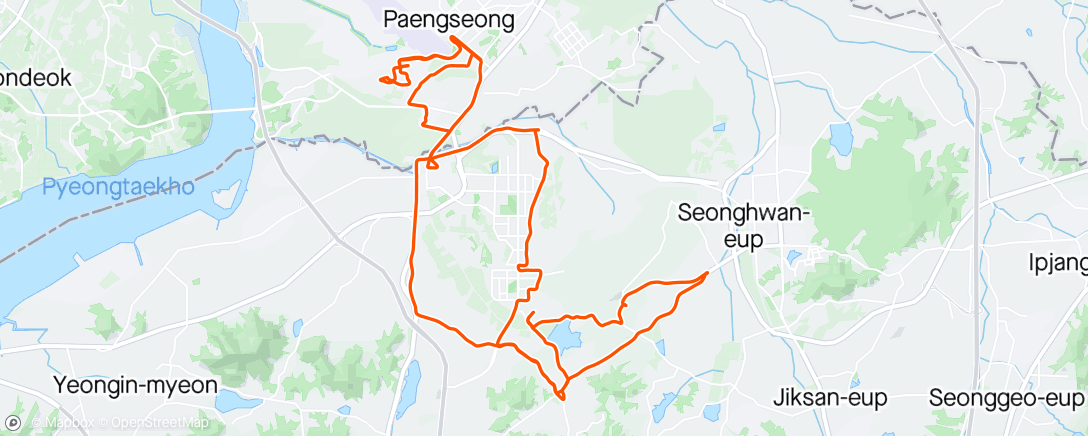 「31.31mi Road Cycling」活動的地圖