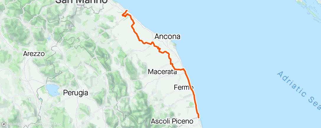 Map of the activity, Giro stage 12 is voor Julian!