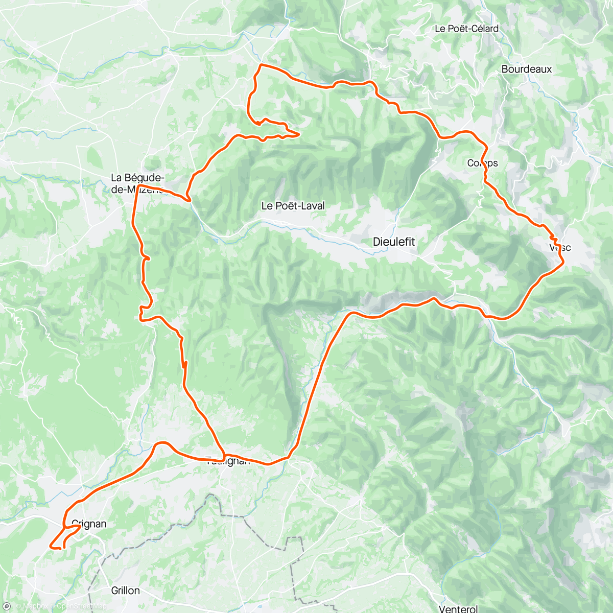 Map of the activity, On the road again  🚴🏼‍♀️