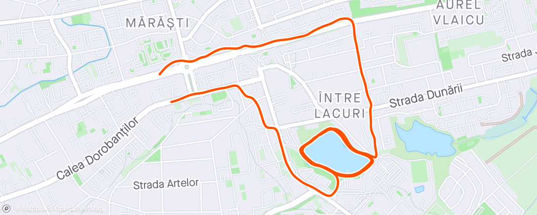 Map of the activity, VO2 Max w/ 3 x 1000m & happy Earth 🌏 day