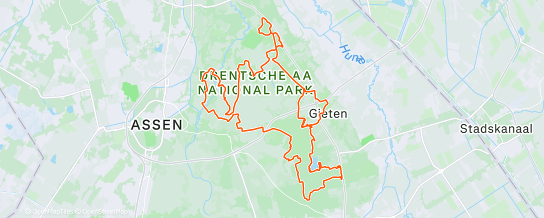 Map of the activity, Eindejaarsritje met San 🫶🏼