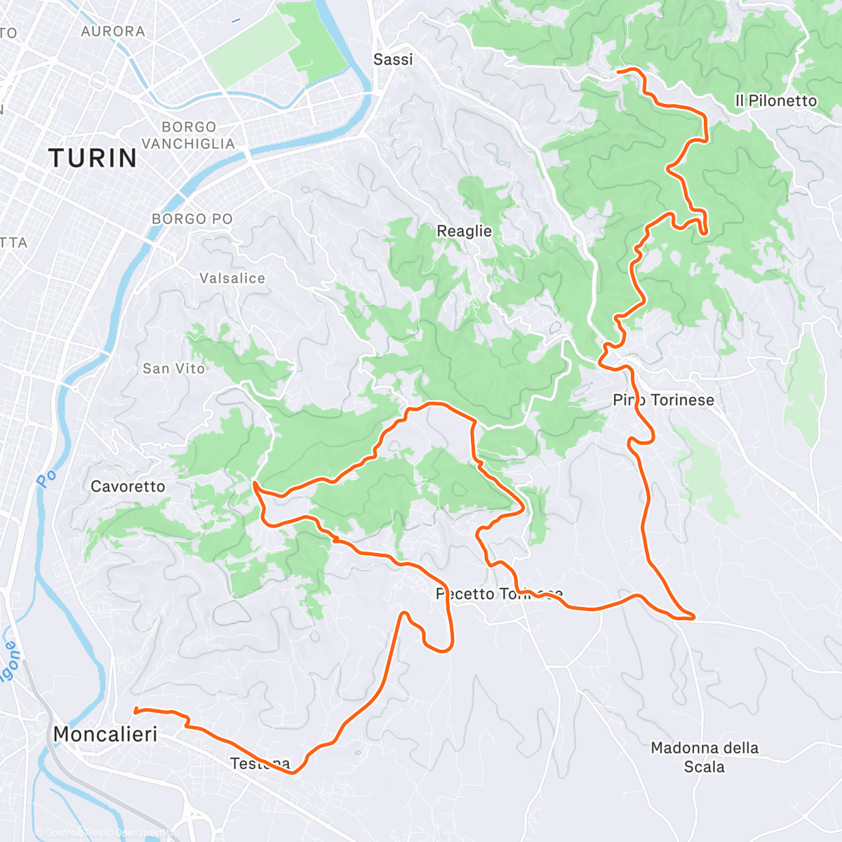 Map of the activity, ROUVY - Proper FTP Session (7x104% - 3x100%)