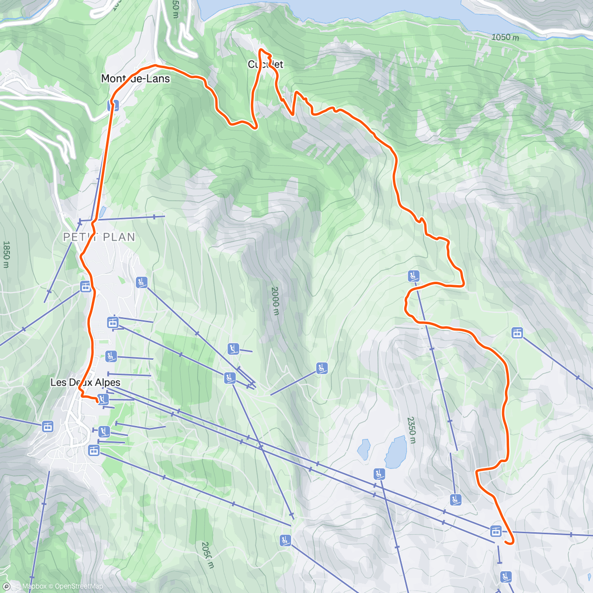 Map of the activity, Mountain of Hell qualifiers - 1st in my heat, 7th overall 🎉
